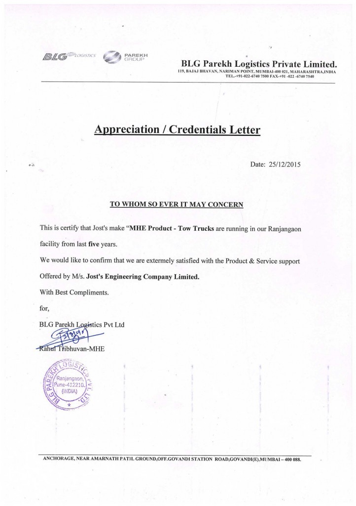 BLG Parekh Logistics