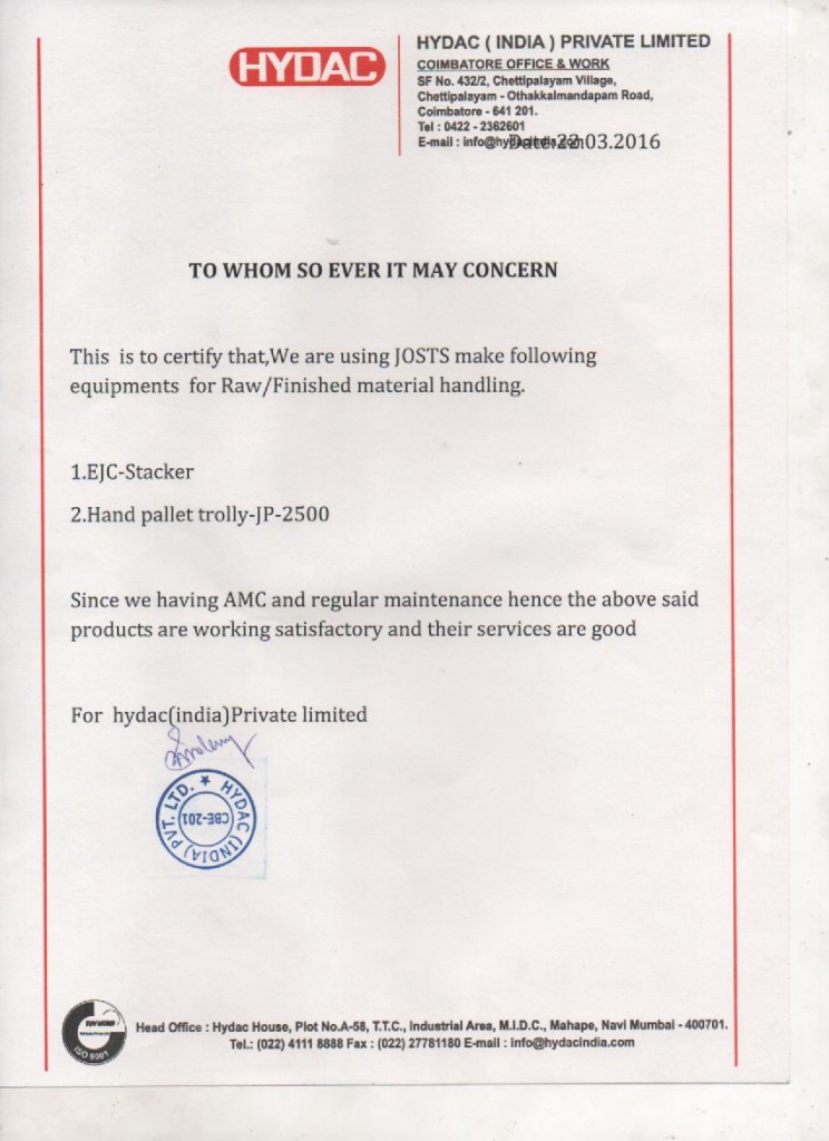 Hydac (INDIA) Pvt Ltd.