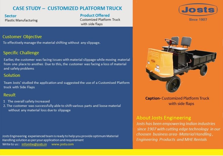 Platform truck- Customised Side Flaps