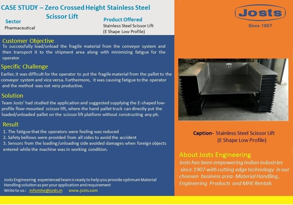 Scissor Lift- Stainless Steel